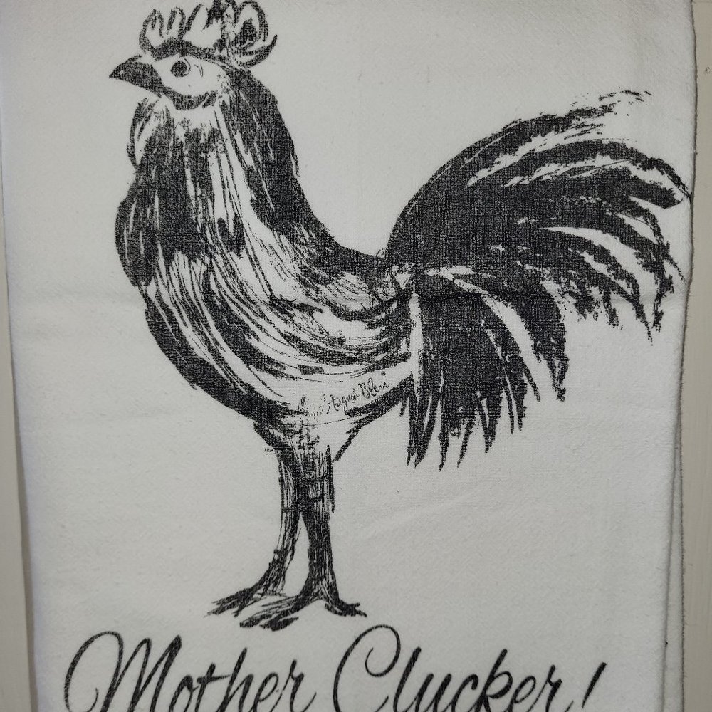 Rooster Tea Towel "Mother Clucker"